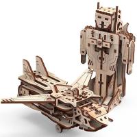 Maquette 3d bois transformer robot avion playwood