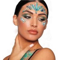 Maquillage accessoire de deguisement bijoux autocollant sirene pour visage