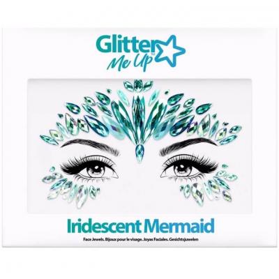 Maquillage accessoire de deguisement bijoux autocollant sirene pour visage