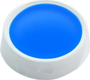 Maquillage fard gras bleu