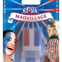 Maquillage fard gras tricolore france