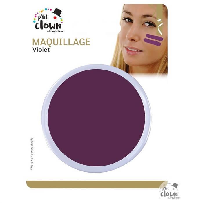 Maquillage fard gras violet