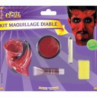 Maquillage halloween diable