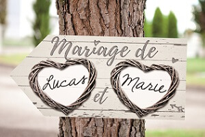 Mariage romantique