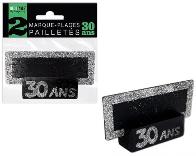 Marque place anniversaire argent 30ans 1