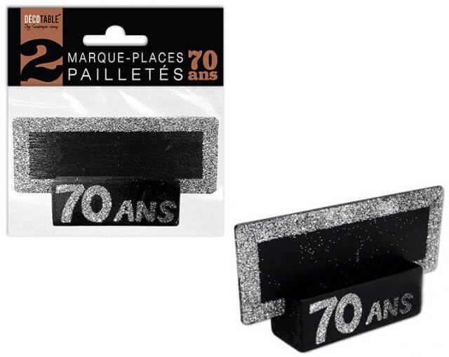 Marque place anniversaire argent 70ans 1