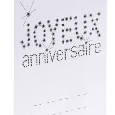 Marque-place anniversaire fuchsia 40ans (x2) REF/4767