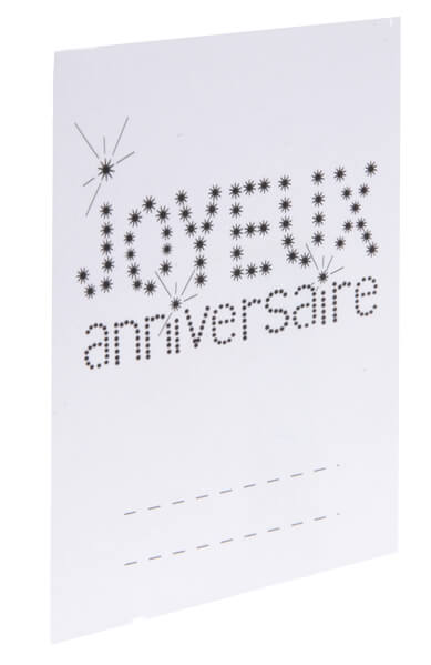 Marque place anniversaire blanc 1