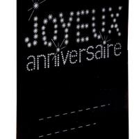 Marque place anniversaire noir