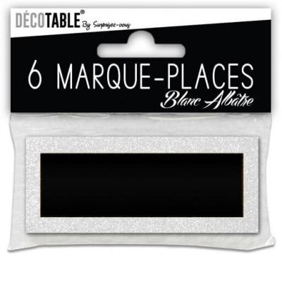 Marque place chevalet blanc pailletee