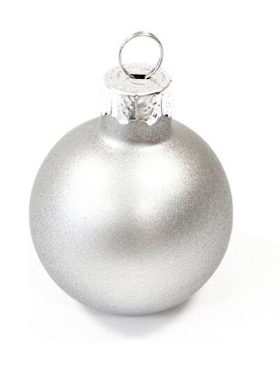 Marque place boule de noel argent