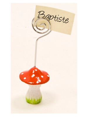 Marque place champignon rouge