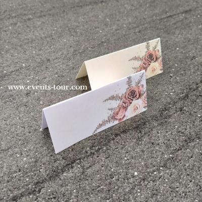 Marque place chevalet nature champetre fleurs sechees