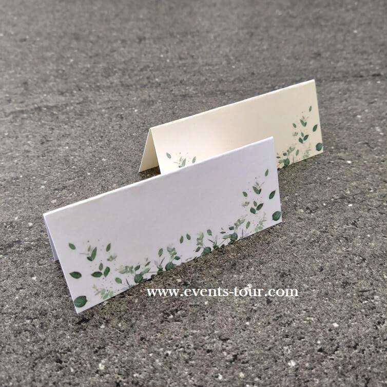 Marque place chevalet nature florale champetre