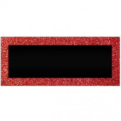 Marque place chevalet rouge pailletee