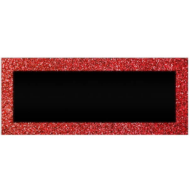 Marque place chevalet rouge pailletee