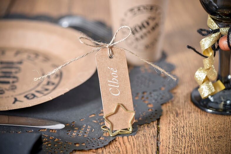 Marque place etoile or 2