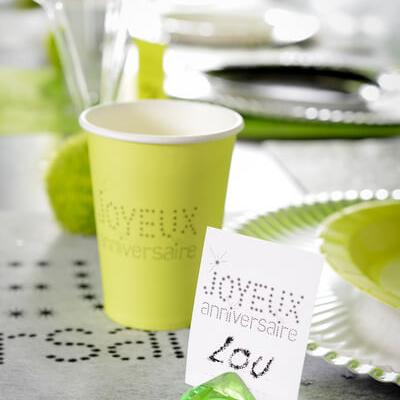 Decoration anniversaire blanc