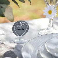 Marque place mariage gris