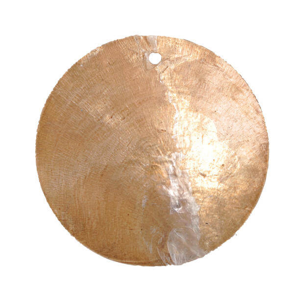 Marque place nacre rond chocolat