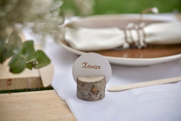 Marque place nature blanc