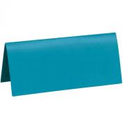 Marque-place rectangle bleu turquoise (x10) REF/3013