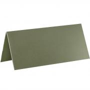 Marque-place chevalet carton rectangle vert Olive/Sauge (x10) REF/3013