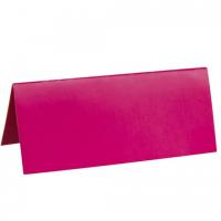 Marque place rectangle chevalet fuschia