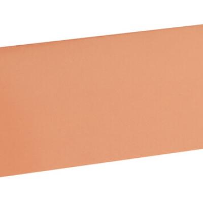 Marque place rectangle corail