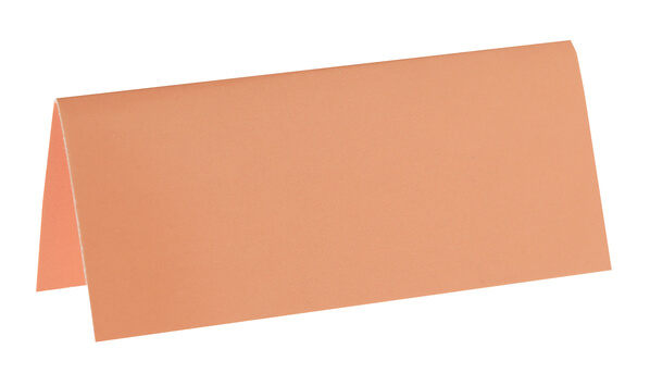 Marque place rectangle corail