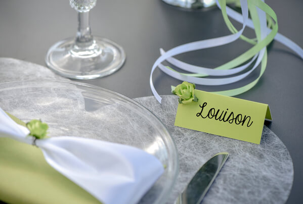 Marque place rectangle vert