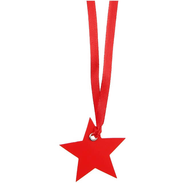Marque place ruban etoile rouge