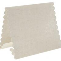 Marque place tissu ivoire