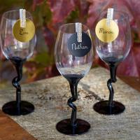 Marque place verre noir