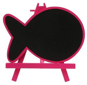 Marque-table ardoise poisson fuchsia (x1) REF/4970