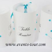 Marque-table photophore: Strass (x2) REF/10257
