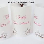 Marque-table photophore: Natural (x2) REF/10253
