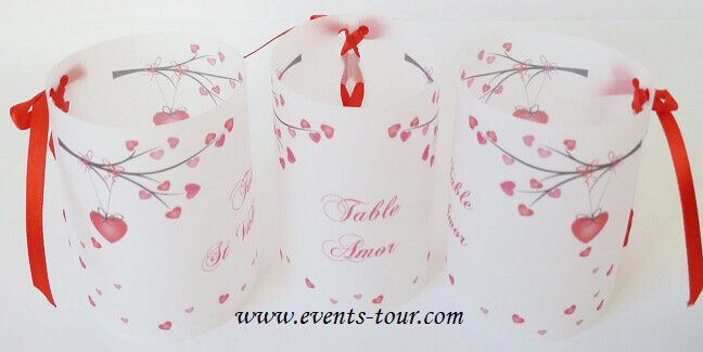 Marque table mariage