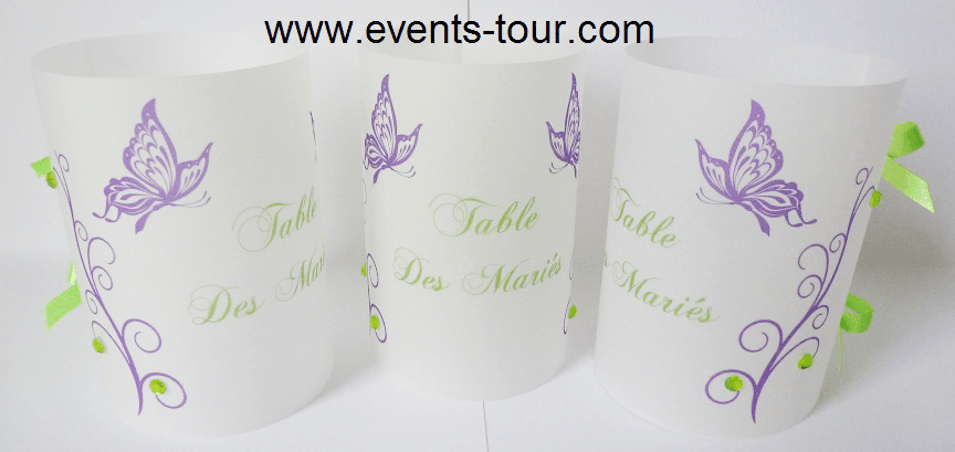 Marque table papillon