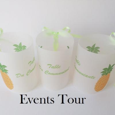 Marque table photophore gourmandise ananas