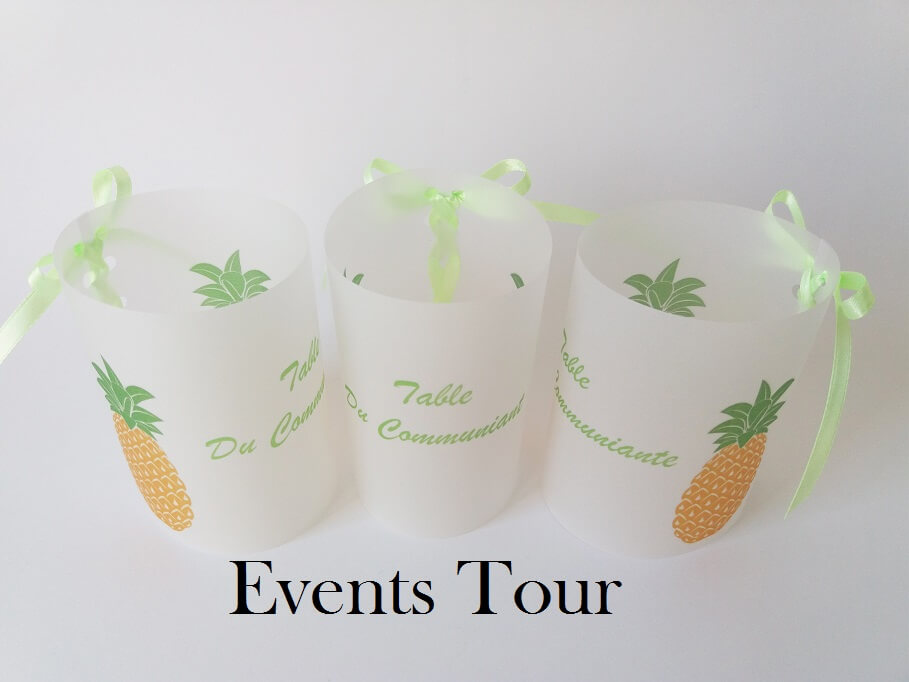 Marque table photophore gourmandise ananas