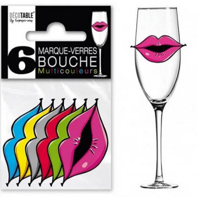 Marque-verre bouche (x6) REF/MVB