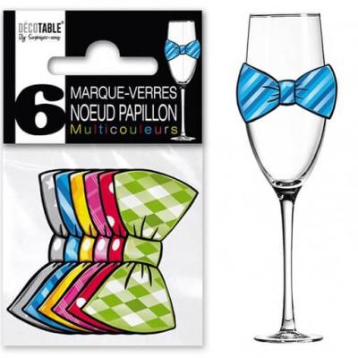 Decoration autocollante noeud papillon