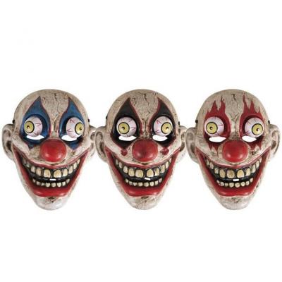 Masque clown dément pour la fête d'Halloween (x1) REF/44157 Modèle aléatoire