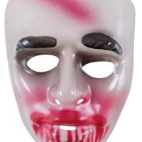 Masque adulte halloween transparent sang