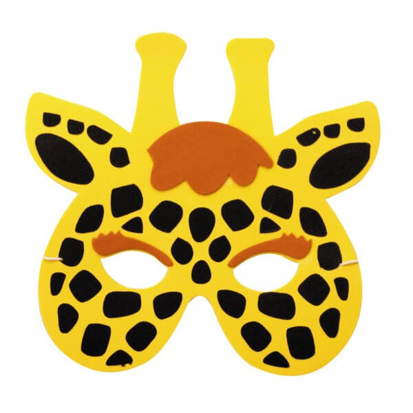 Masque enfant loup girafe