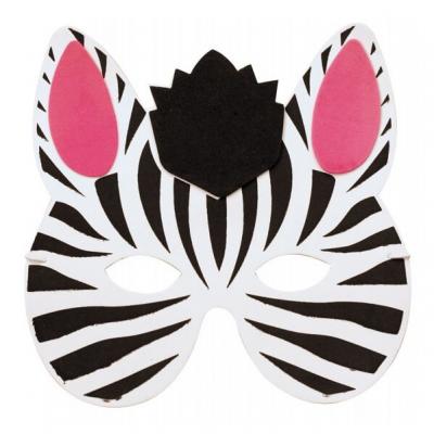 Masque enfant loup zebre