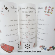 Menu photophore casino: Jeux (x1) REF/10327