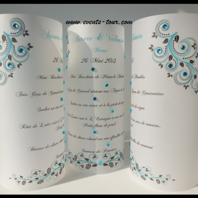 Decoration avec menu photophore elegant
