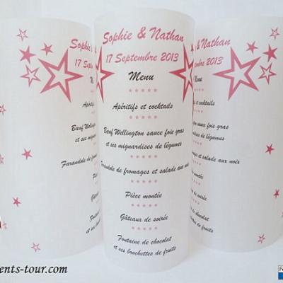 Menu photophore etoile 1